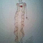 luchtig kant en chiffon crepe